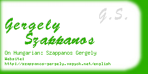 gergely szappanos business card